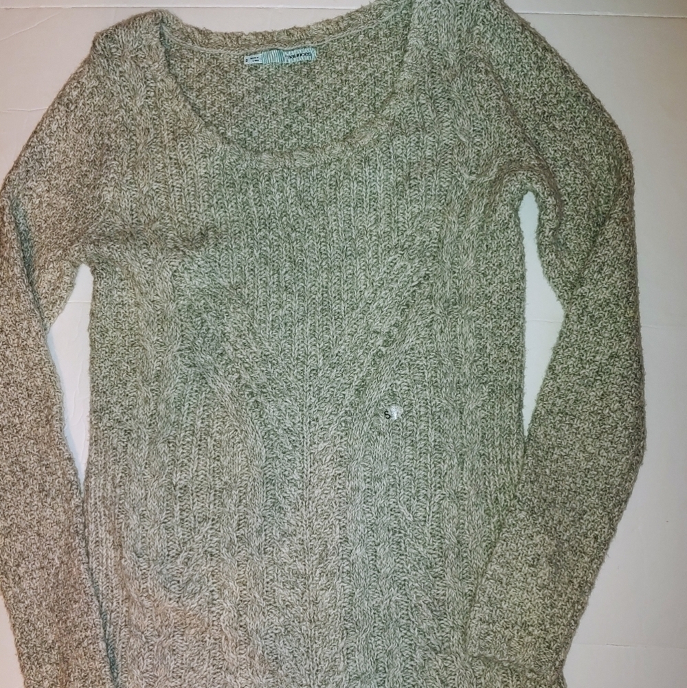 NEW Gray Cotton Sweater S